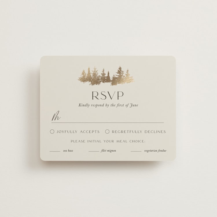 "Vista" - RSVP Cards in Fallen Snow by Robin Ott - Front