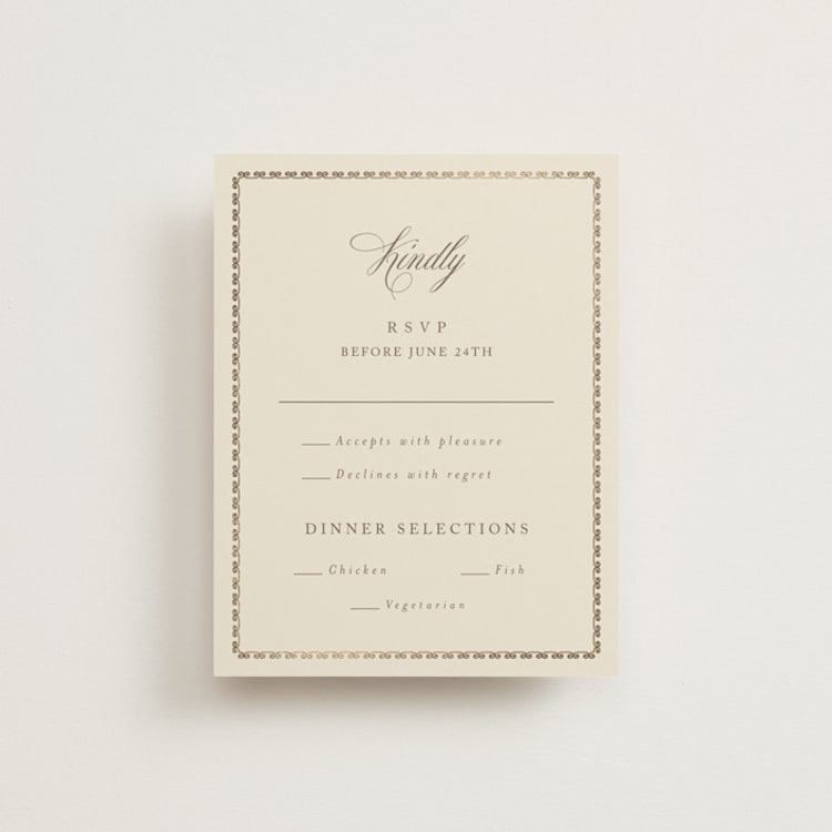 "Ahlum" - RSVP Cards in Champagne by Deynaaz Daraei - Front