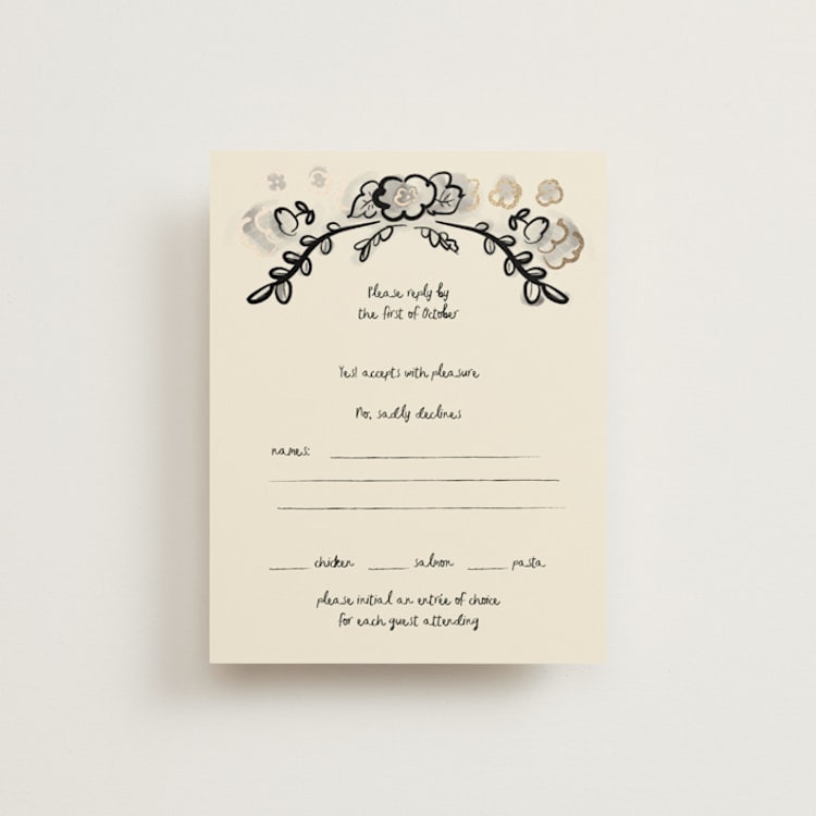 "Santa Catalina" - RSVP Cards in Ink Wash by Ani Somi - Front