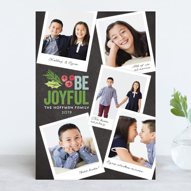 "Family Snapshots" - Retired Holiday Cards in Meadow by Griffinbell Paper Co. - Front