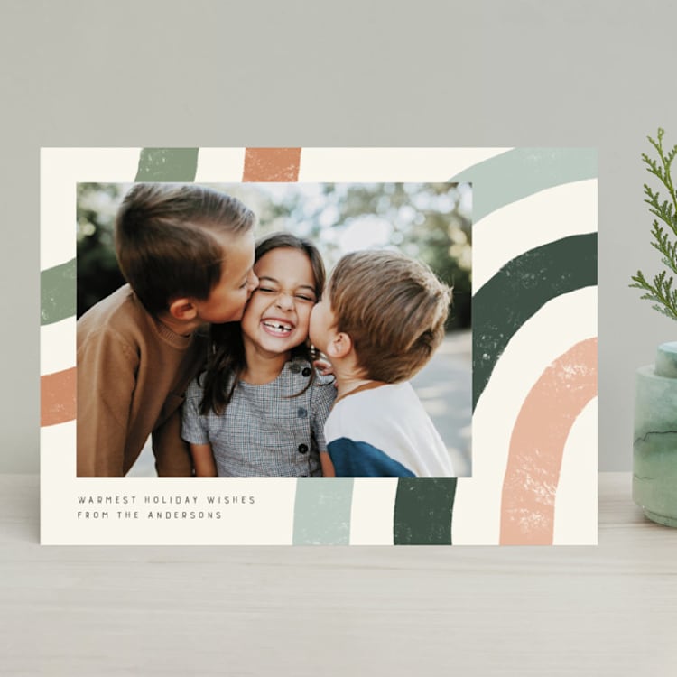 "Rainbow Wishes" - Retired Holiday Cards in Winter Rose by seulghi - Front