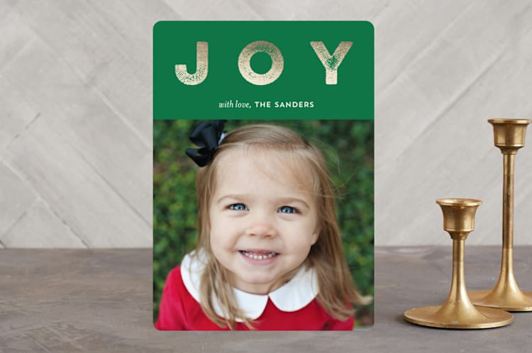 "Holiday Headliner" - Retired Holiday Cards in Evergreen by silverscreen studio - Front