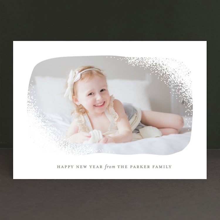 "Frosted Corners" - Retired Holiday Cards in Snow by Sarah Brown - Front