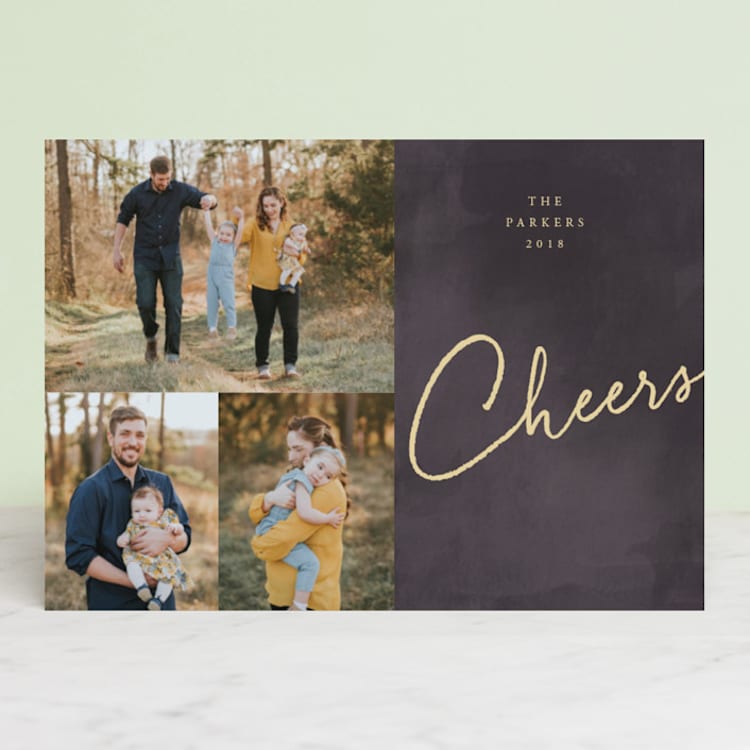 "A Simple Joy" - Retired Holiday Cards in Midnight by fatfatin - Front