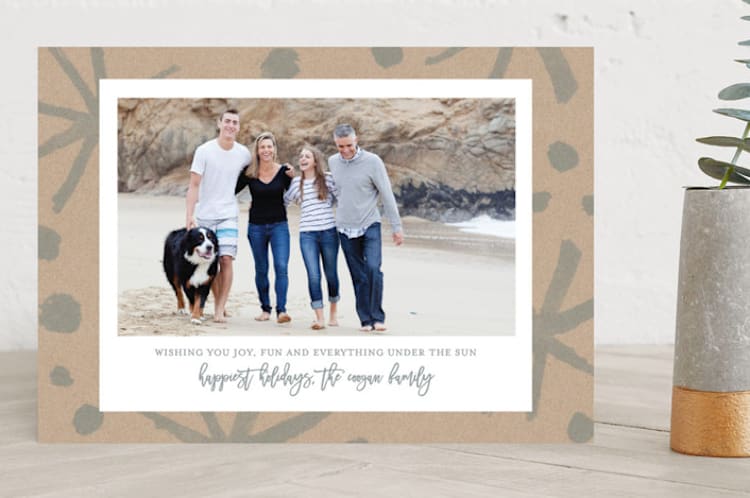 "everything under the sun" - Retired Holiday Cards in azure by Carol Fazio - Front