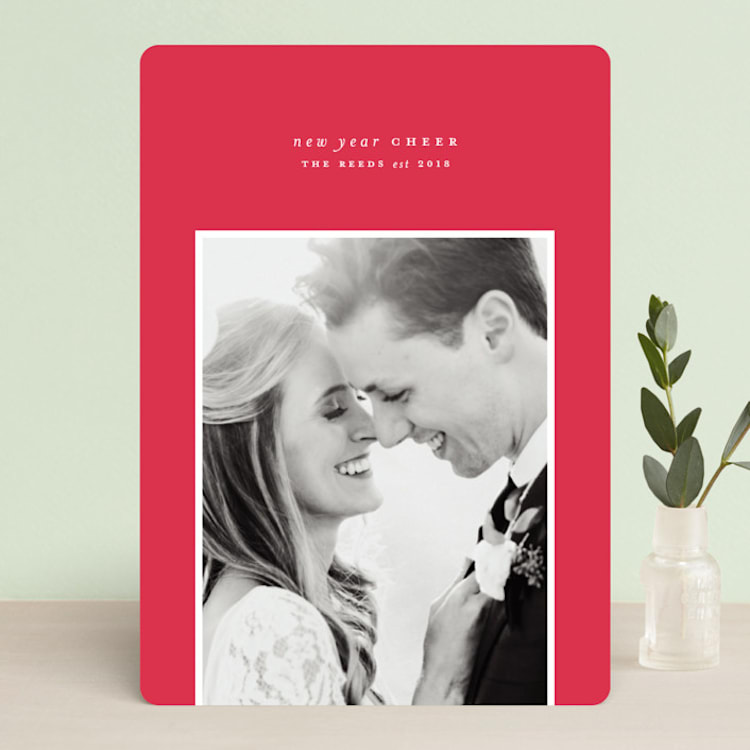 "Simply Bright" - Retired Holiday Cards in Crimson by Roxy Cervantes - Front