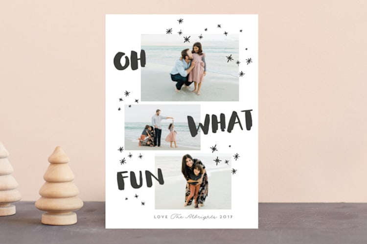 "Holiday Fun" - Retired Holiday Cards in Midnight by Lisa Cersovsky - Front