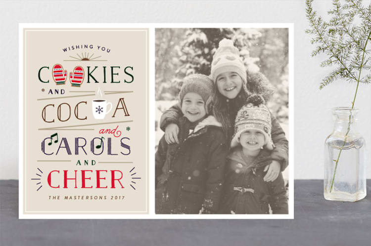 "C Yourself in Christmas" - Retired Holiday Cards in Biscuit by Meagan Christensen - Front