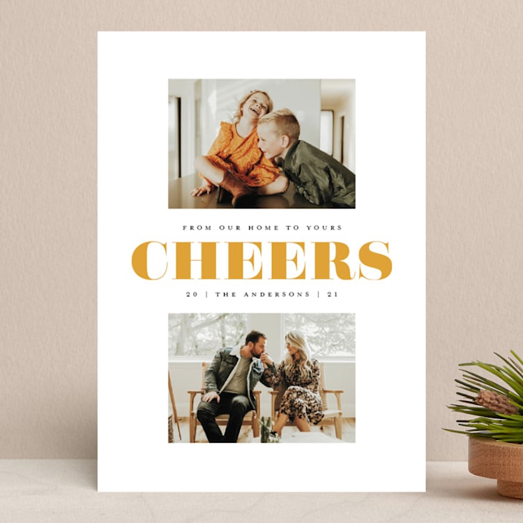 "great peace" - Retired Holiday Cards in Caramel by Laura Hamm - Front