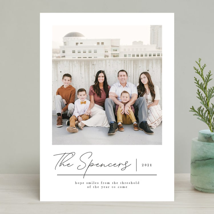 "Beautiful Season" - Retired Holiday Cards in Onyx by Olivia Raufman - Front