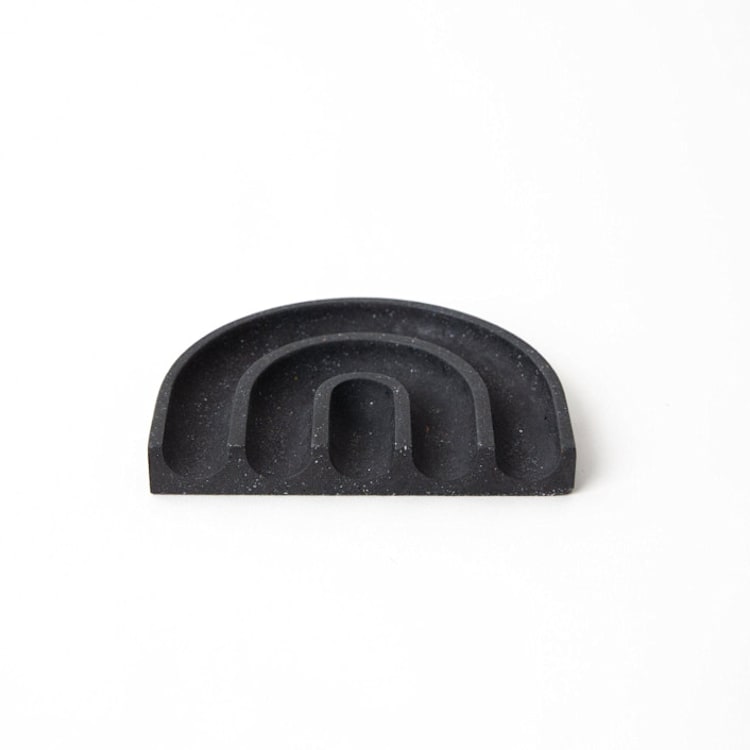 "Sponge Rest - Black Terrazzo" - Soap Dish in black by Pretti.Cool