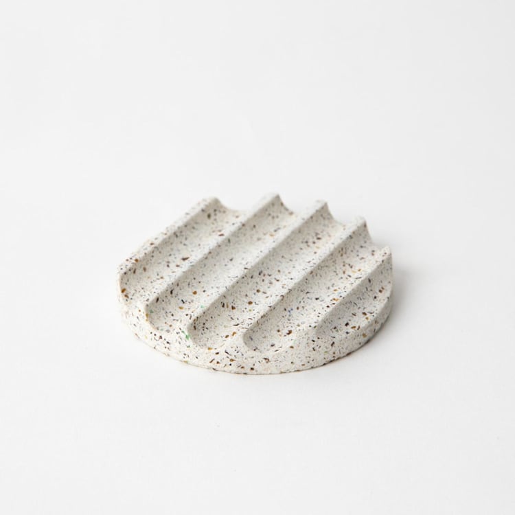 "White Terrazzo Mini Soap Dish" - Soap Dish in white by Pretti.Cool