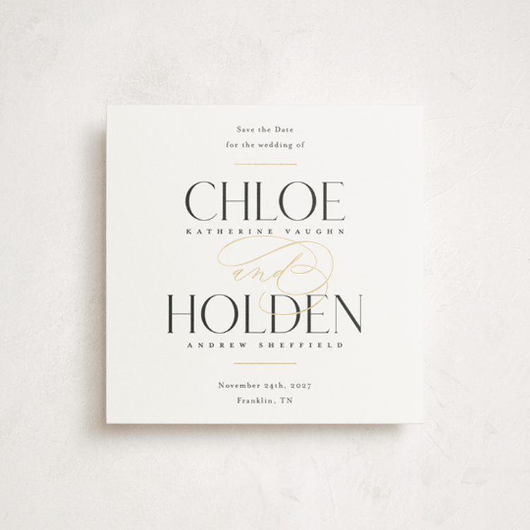 "Idyllic" - Save the Dates in Sugar by Jessica Williams - Front