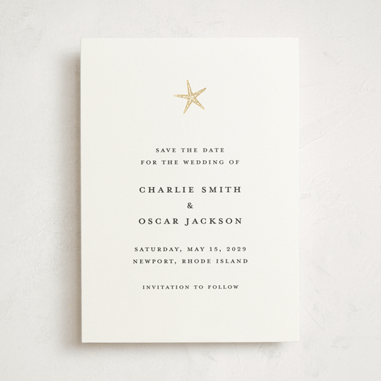 "lobster" - Save the Dates in Pearl by Pippa Shaw - Front