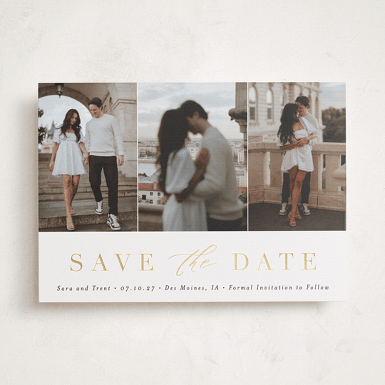 "Minimal Elegance" - Save the Dates in Eclipse by Andrea Cernin - Front