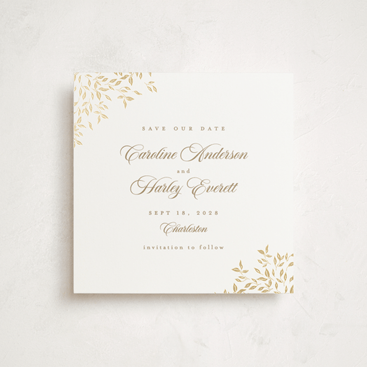 "Midsummer" - Save the Dates in Chiffon by Kristie Kern - Front
