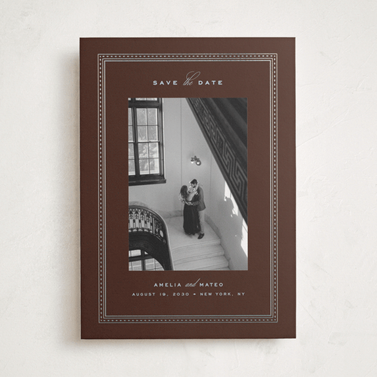 "The Metropolitan" - Save the Dates in Espresso by Ana de Sousa - Front