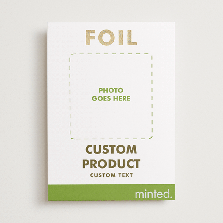 "Portrait Custom" - Save the Dates in Golden by Minted - Front