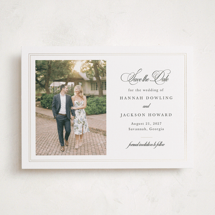 "Traditionally" - Save the Dates in Snow by Sarah Brown - Front