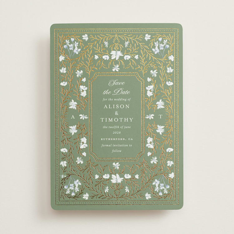 "Victorian" - Save the Dates in Morris by Claudia Orengo - Front