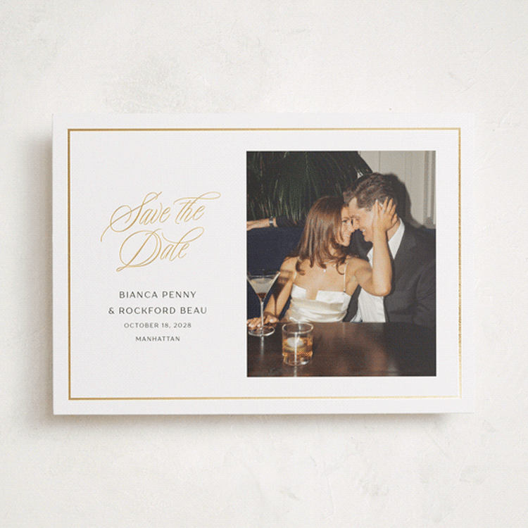 "Classic City" - Save the Dates in Cloud by Ashlee Townsend - Front