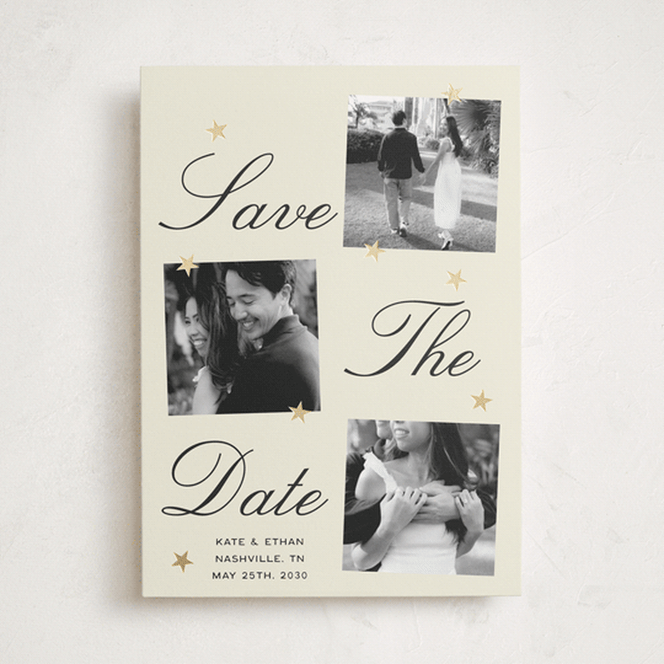 "Merry Stars" - Save the Dates in Champagne by Ani Somi - Front