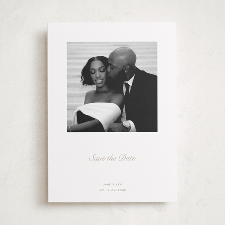 "Curate" - Save the Dates in Snow by Megan Davis - Front