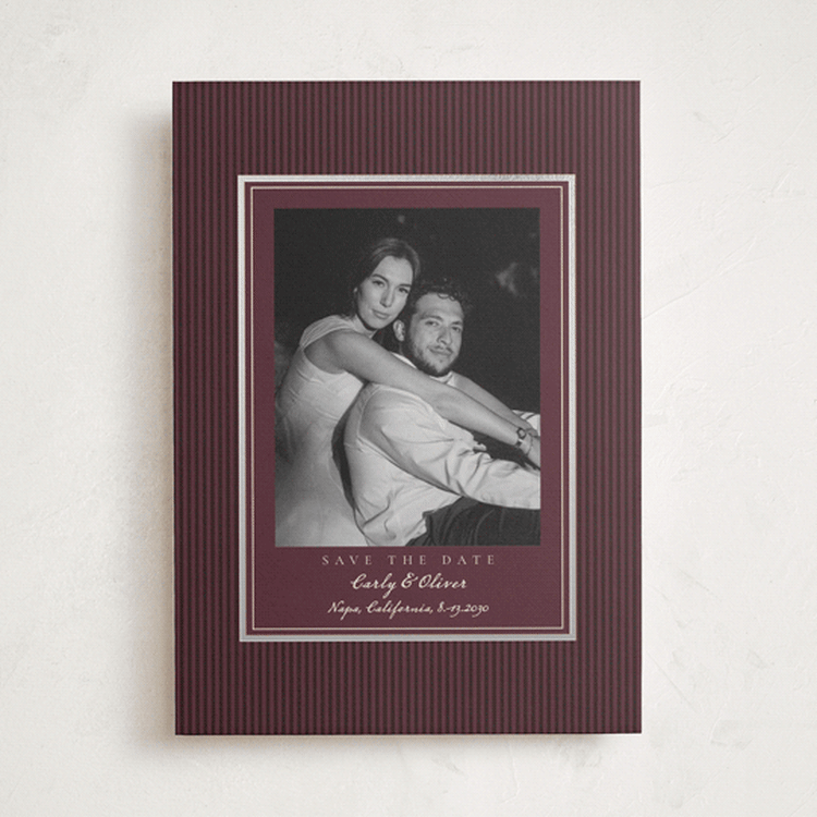 "Charm" - Save the Dates in Wine by Elly - Front