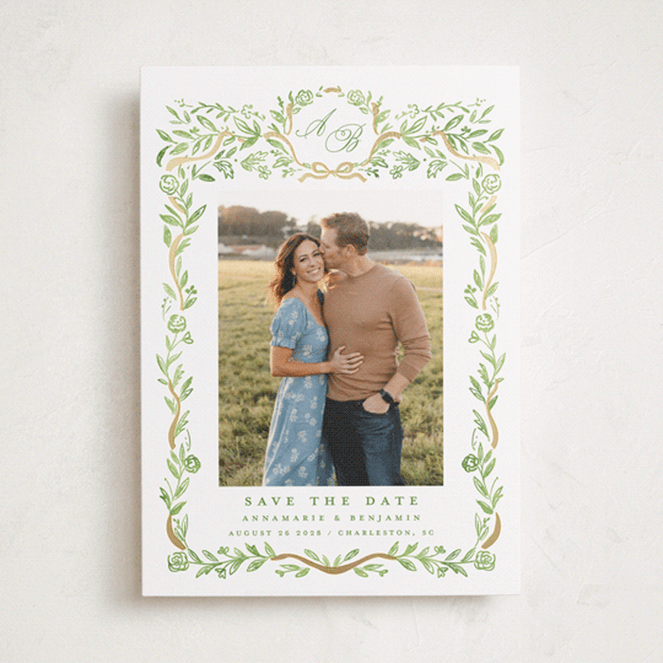 "Paperie" - Save the Dates in Garden by Petra Kern - Front