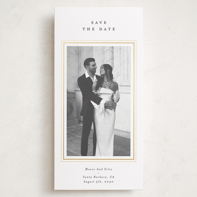 "Elegant frame" - Save the Dates in Night Sky by Stacey Meacham - Front
