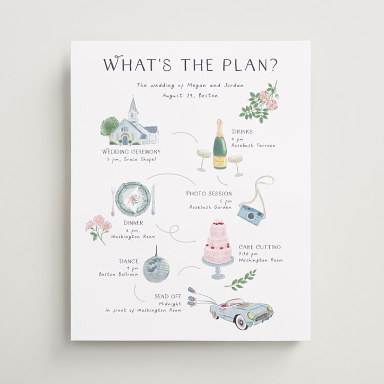"Journey of the Day" - Schedule Signs in Porcelain by frau brandt - Front
