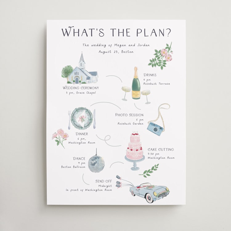 "Journey of the Day" - Schedule Signs in Porcelain by frau brandt - Front