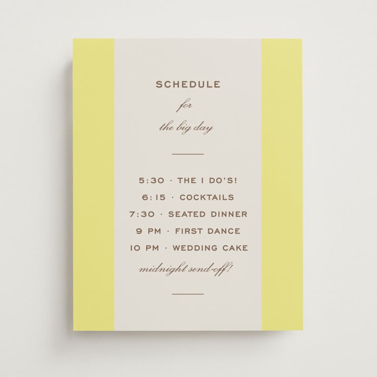 "Campania" - Schedule Signs in Limone by Megan Davis - Front