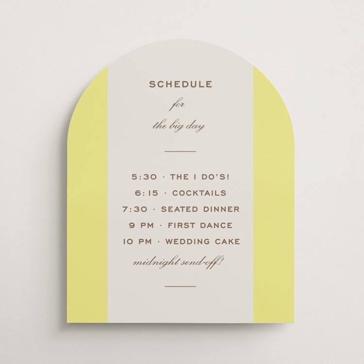 "Campania" - Schedule Signs in Limone by Megan Davis - Front