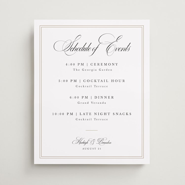 "Traditionalist" - Schedule Signs in Snow by Sarah Brown - Front