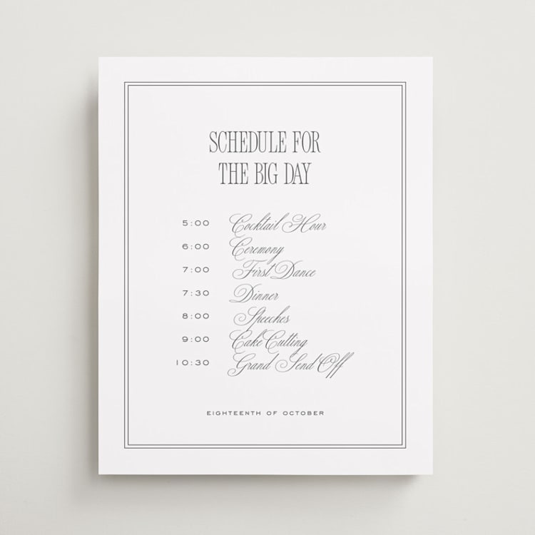 "ris al’amande" - Schedule Signs in Sugar by chocomocacino - Front