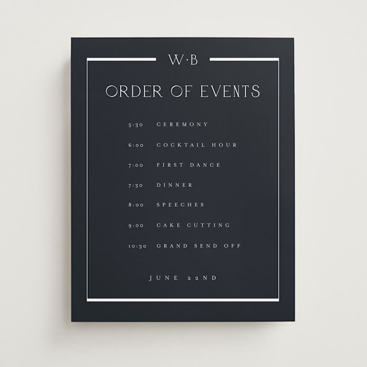 "Luster" - Schedule Signs in Ocean by Stacey Meacham - Front