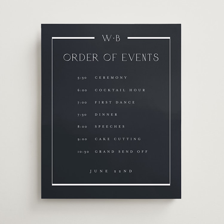 "Luster" - Schedule Signs in Ocean by Stacey Meacham - Front