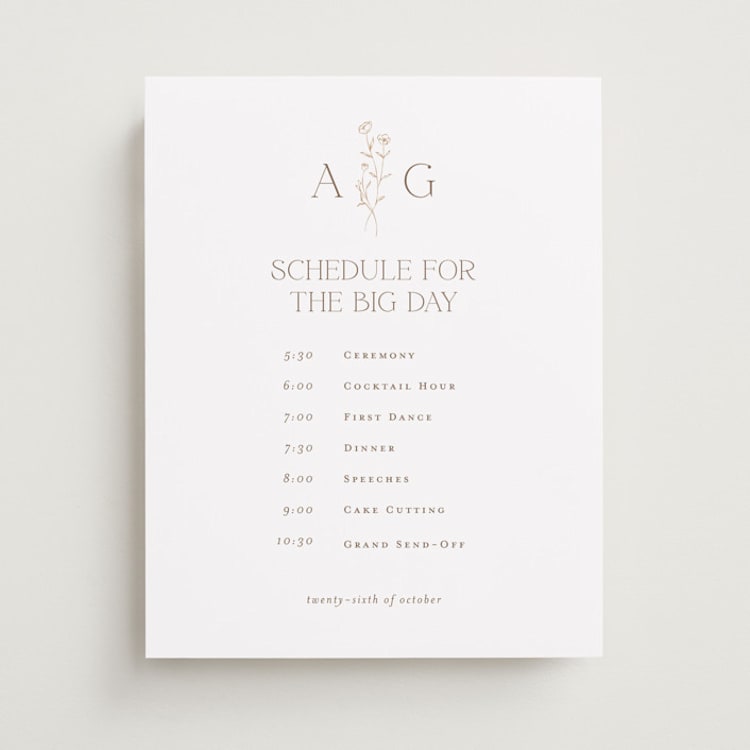 "Kouignette" - Schedule Signs in Chiffon by chocomocacino - Front