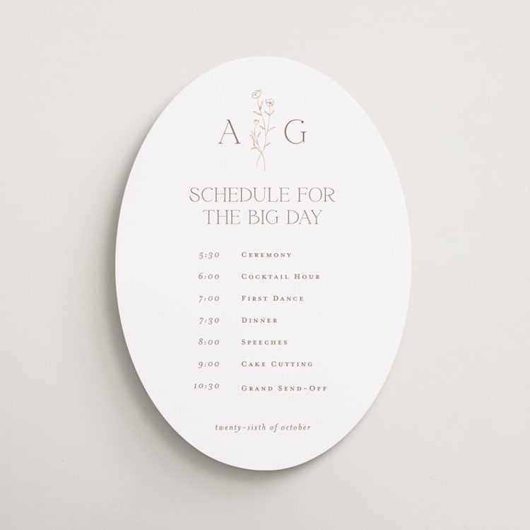 "Kouignette" - Schedule Signs in Chiffon by chocomocacino - Front