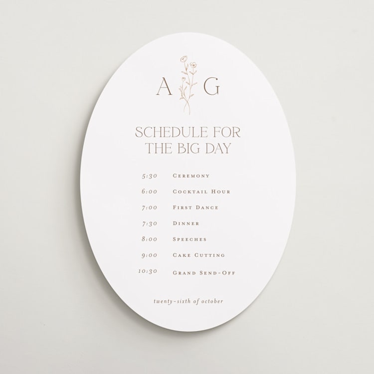"Kouignette" - Schedule Signs in Chiffon by chocomocacino - Front