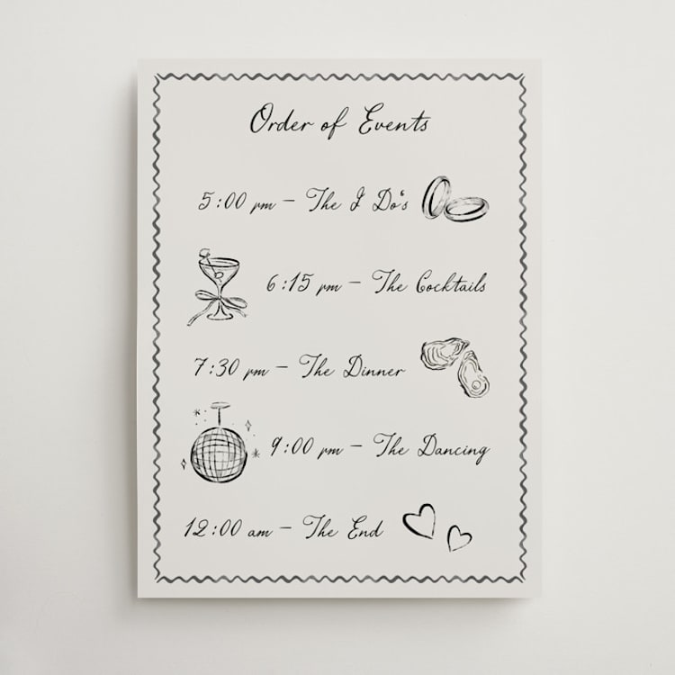 "Puglia" - Schedule Signs in Rock by Pati Cascino - Front