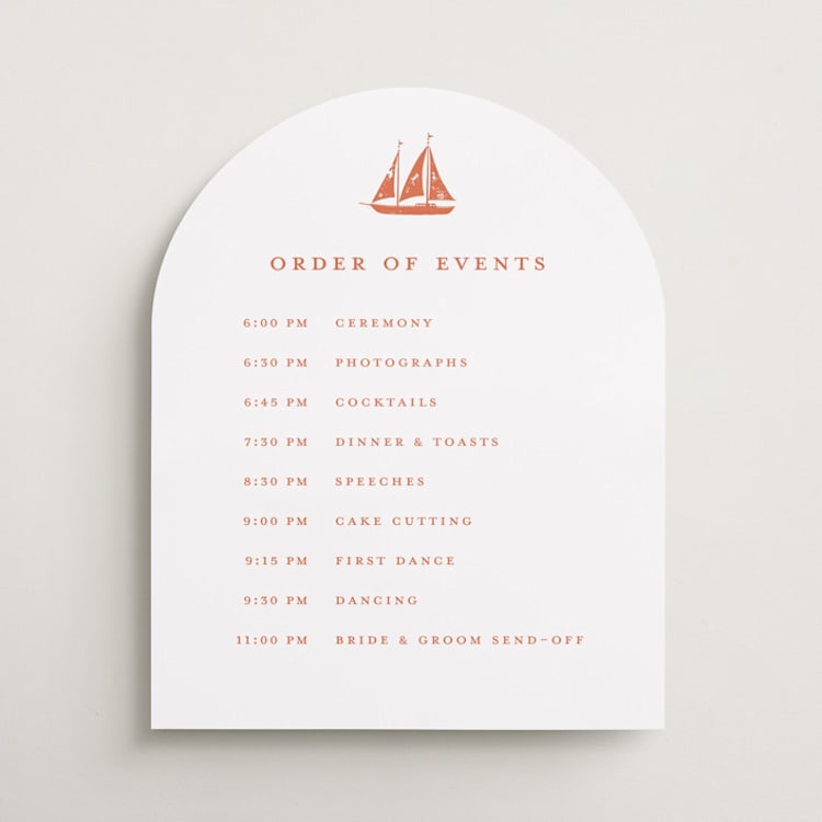 "lobster" - Schedule Signs in Spritz by Pippa Shaw - Front