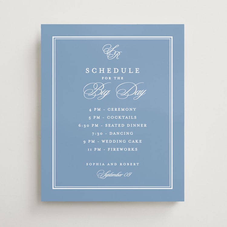 "POSH" - Schedule Signs in Ocean by Creo Study - Front