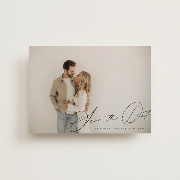 "symphony us" - Save the Dates in Inked by Design Lotus - Front