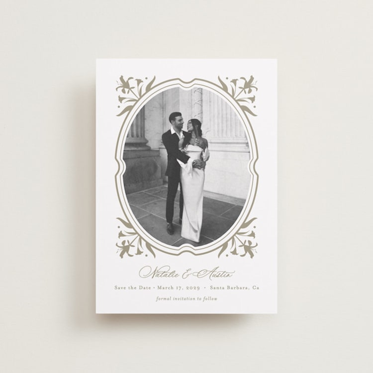 "Calia" - Save the Dates in Paris Rain by Jennifer Postorino - Front