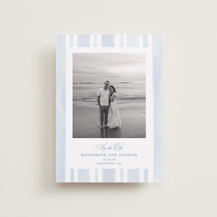 "Coastal crest" - Save the Dates in Ocean by Creo Study - Front