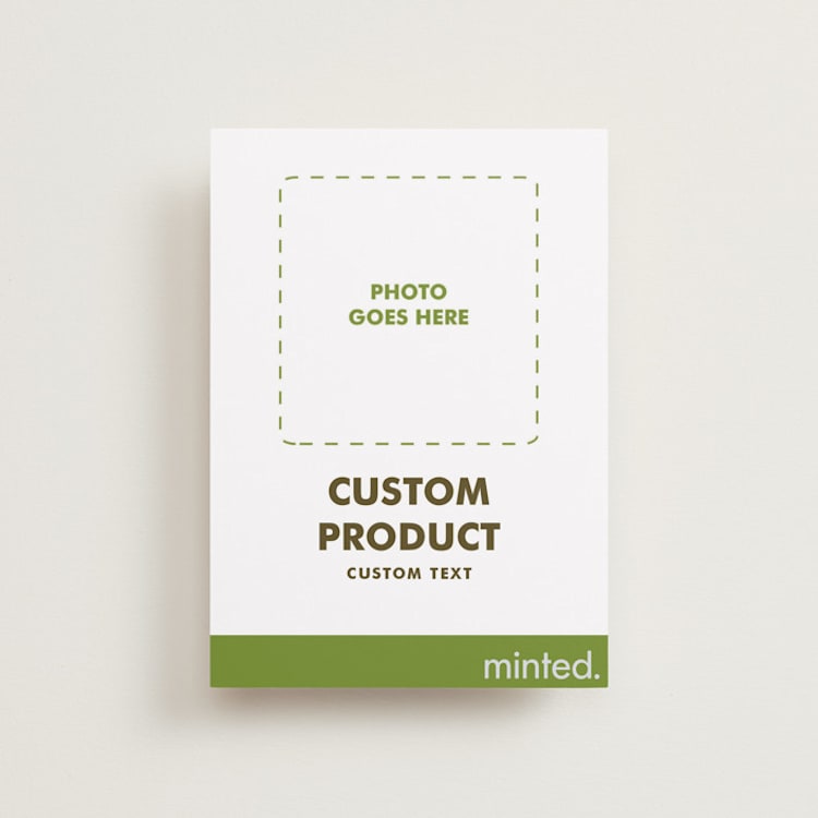 "Portrait Custom" - Save the Dates in Charcoal by Minted - Front