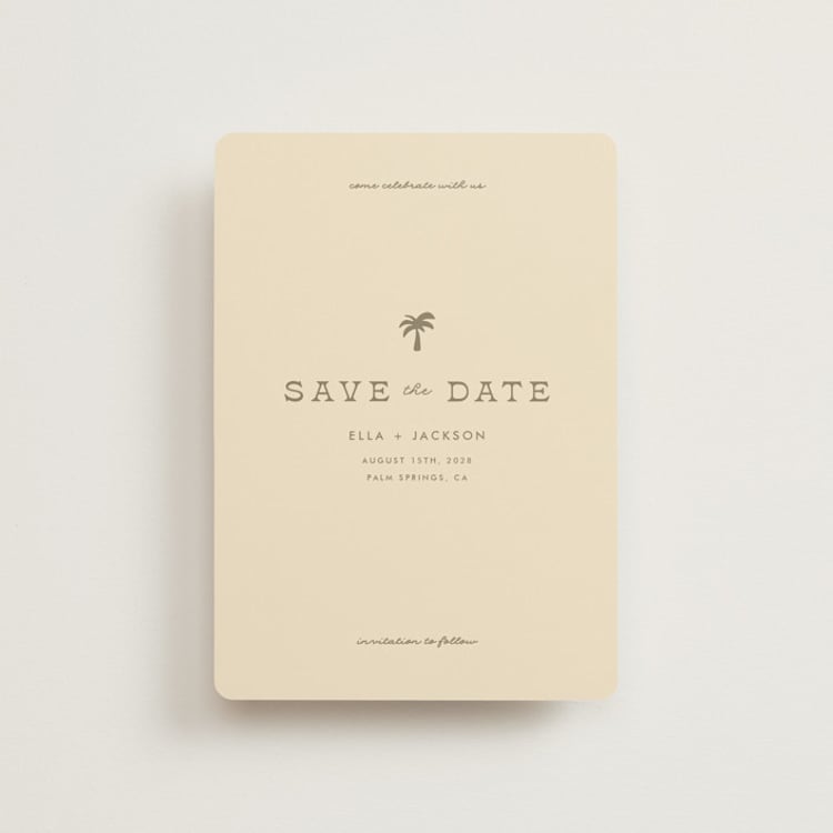 "Vacation" - Save the Dates in Sand by Olivia Goree - Front