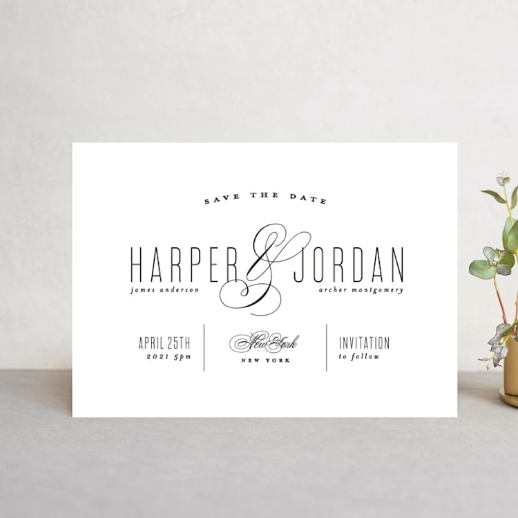 "Scripted Ampersand" - Save the Dates in Midnight by Roxy Cervantes - Front